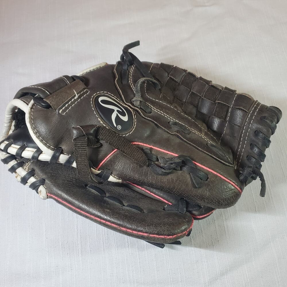 Rawlings SP115DSP 11.5" Softball Glove Black Leather Right Hand Throw Mitt